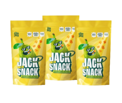 3x Jack the Snack - suszony słodki jackfruit 50g