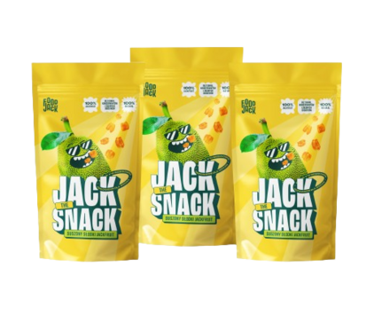 3x Jack the Snack - suszony słodki jackfruit 50 g