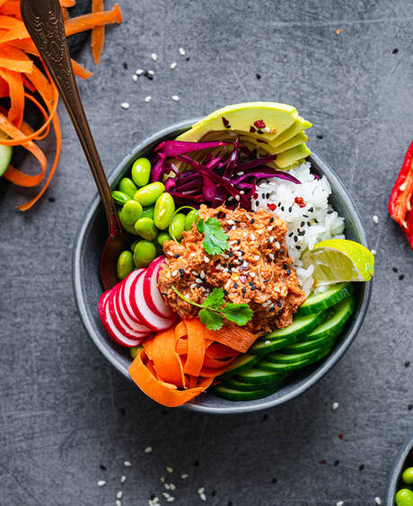 Sushi bowl spicy tuna