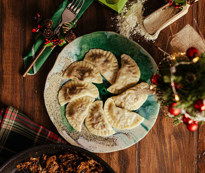 Christmas Dumplings with Jackfruit!