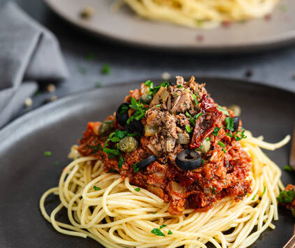 Włoskie Spaghetti A'la Tuna