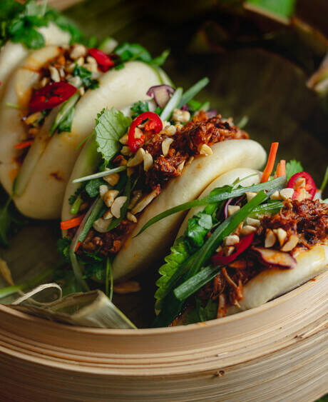 Zdjęcie szamki Bao Buns z Jackfruitem BBQ