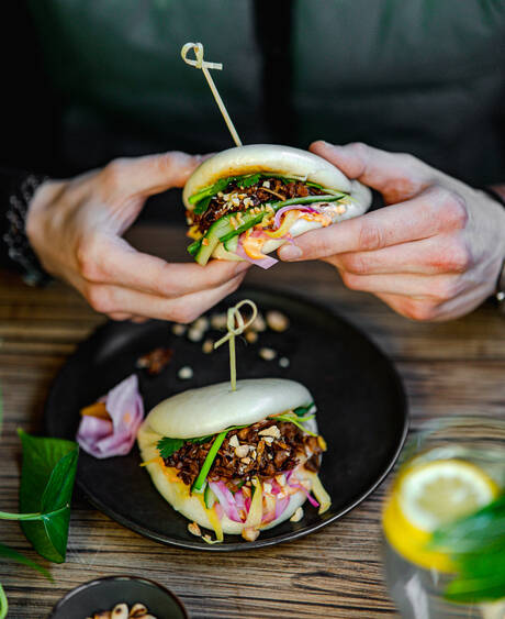 Bao Buns with Hoisin Jackfruit