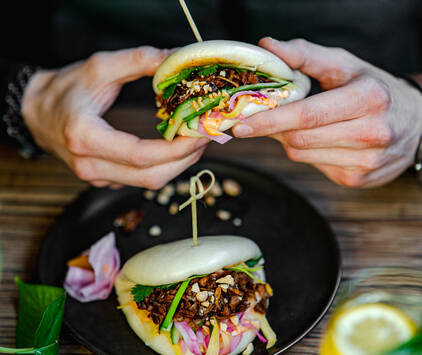 Bao Buns with Hoisin Jackfruit